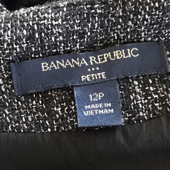 BANANA REPUBLIC BLACK & WHITE TWEED DRESS - Picture 6 of 7